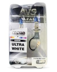   AVS ALFAS Pure-White 6000 H1 12V 85W,  2+2 (T-10) . (A07241S)