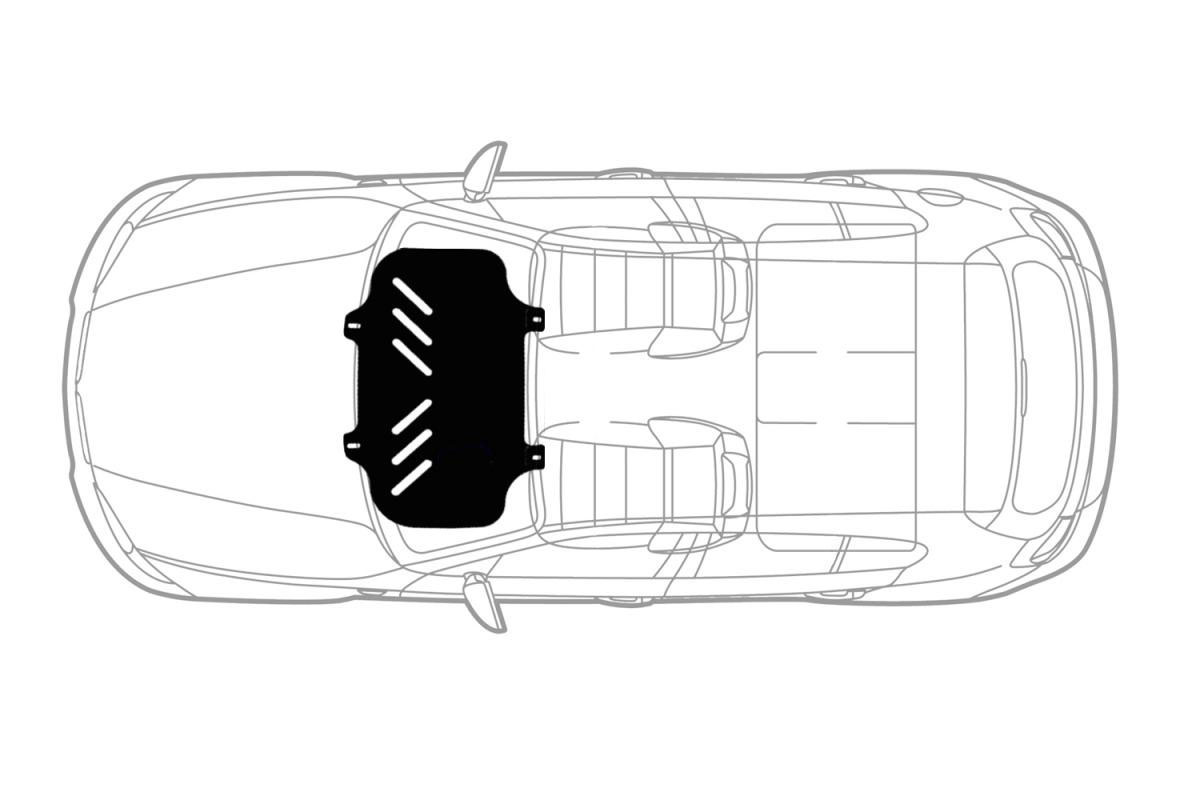 Защита картера и крепеж NLZ VW Golf Plus, Golf 6 (2011-2013) 1,2 1,4 1,6  бензин МКПП/АКПП NLZ.51.16.020 NEW купить в интернет-магазине Созвездие  колеса Тюмень